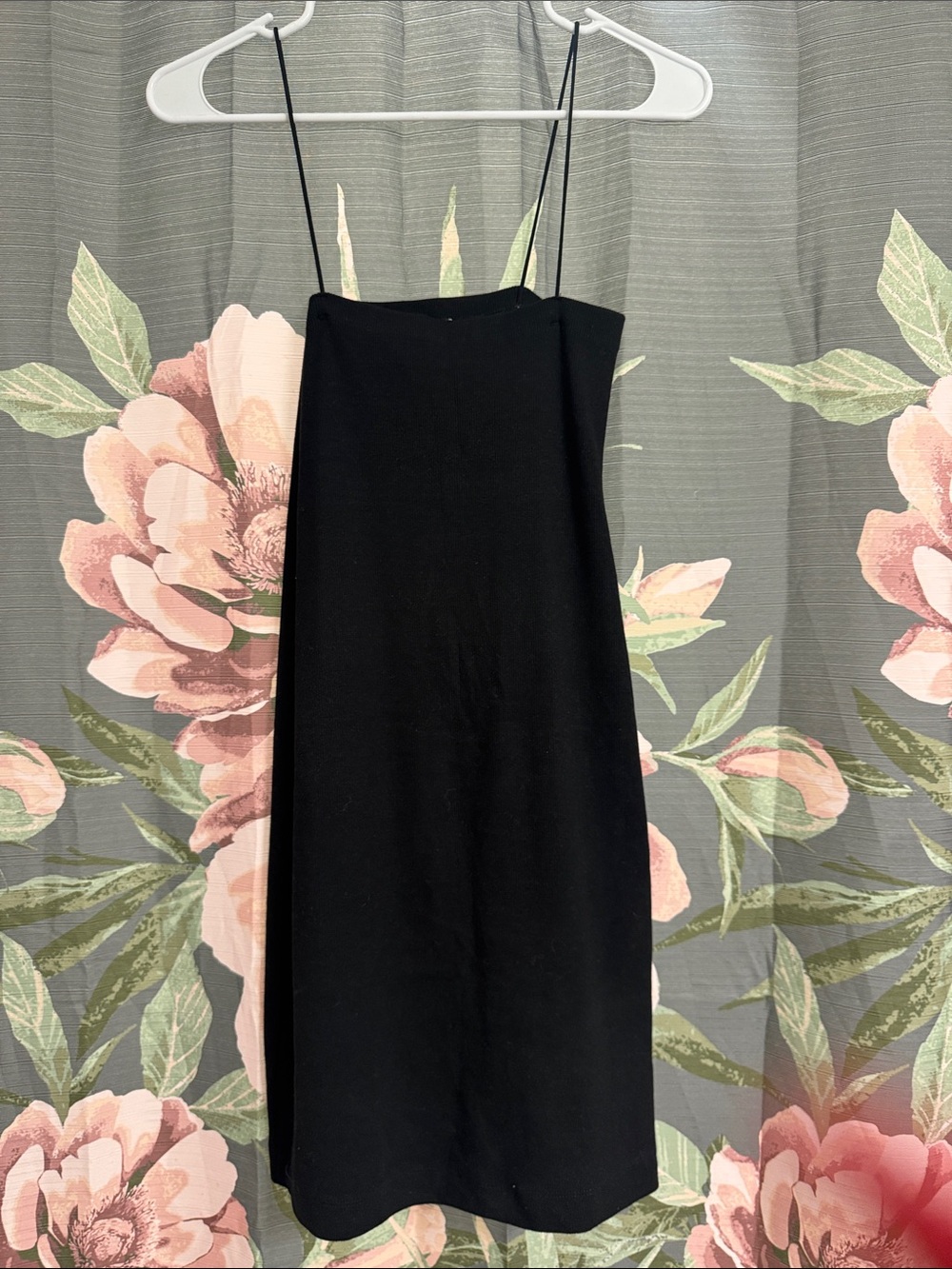 Zara Black Strapless Slip Dress